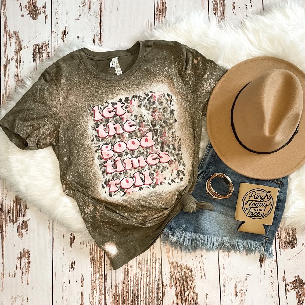 ladies graphic tee | Let The Good Times Roll